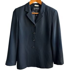 Vintage 90s LIZ CLAIBORNE Blazer Womens Size 4 Black